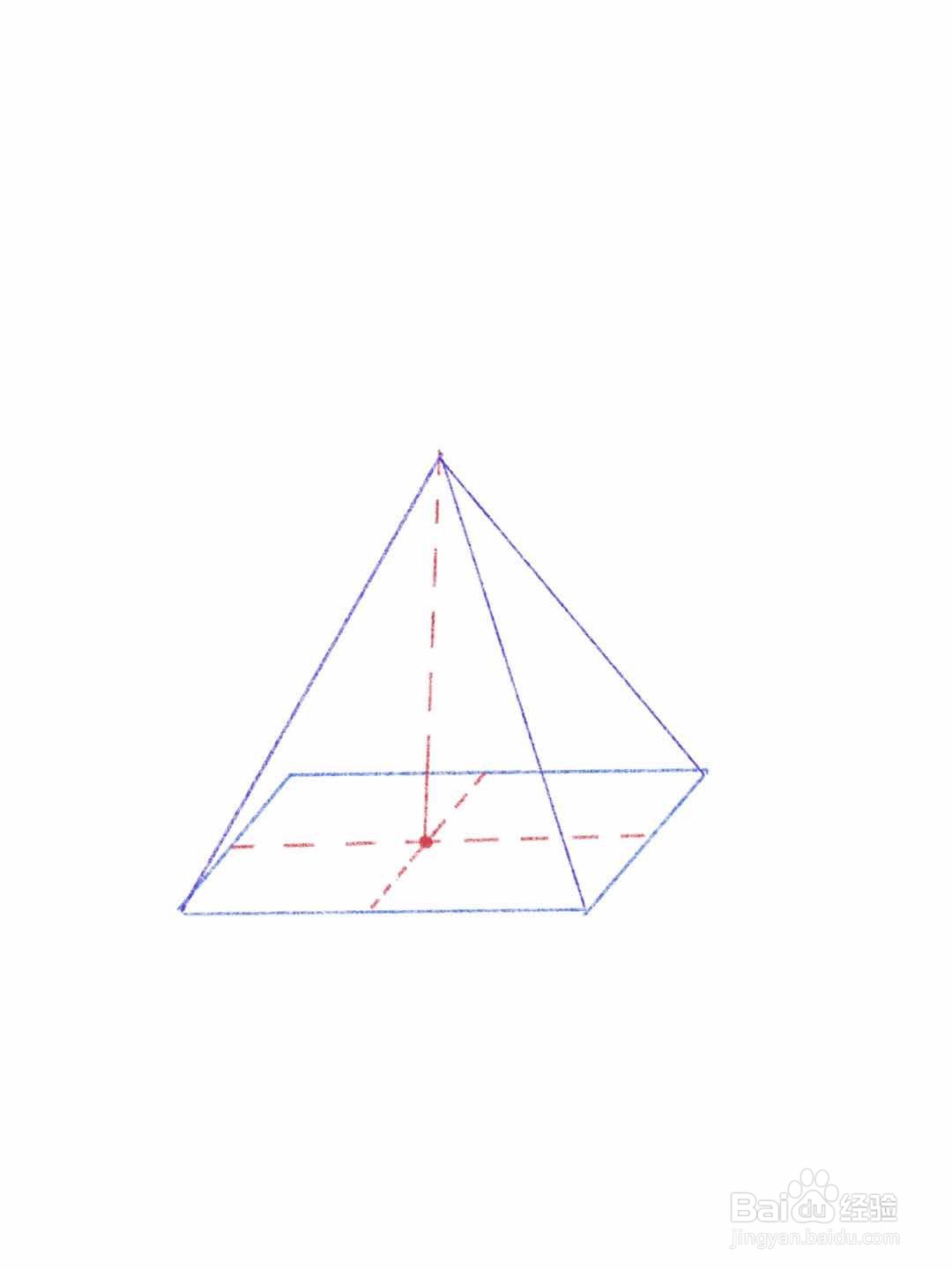 四角锥形立体图图片