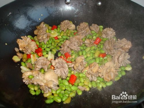 爽脆的青豆炒鸡胗