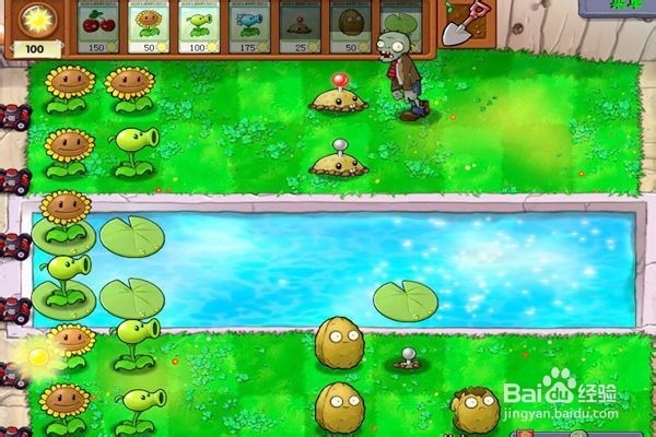 植物大战僵尸通全关的攻略。（3~1关）
