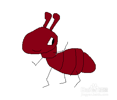 蚂蚁怎么画呐
