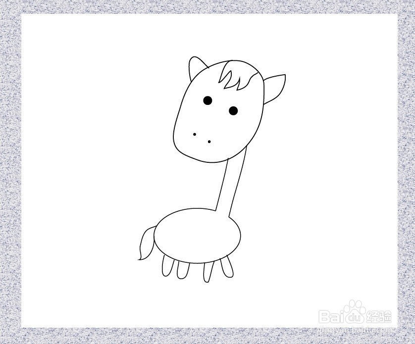 小毛驴简笔画怎么画