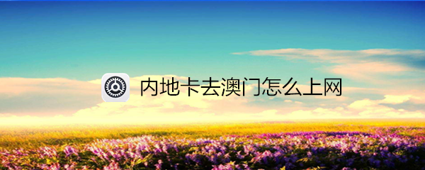 内地卡去澳门怎么上网