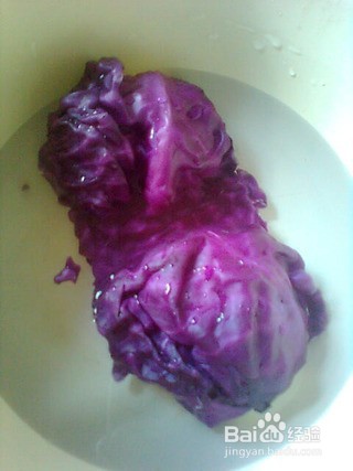 紫甘蓝梅花糕怎么做