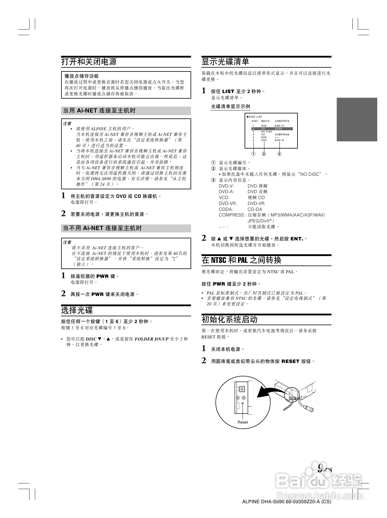 VLPINE DHA-S690光碟换碟机说明书:[1]