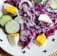 紫甘蓝酸奶沙拉的做法