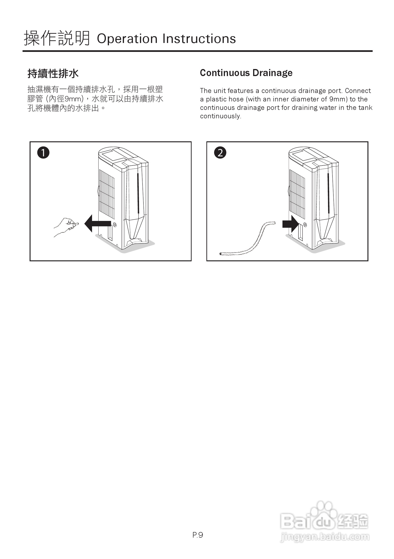 德国宝DH-308D抽湿机使用说明书