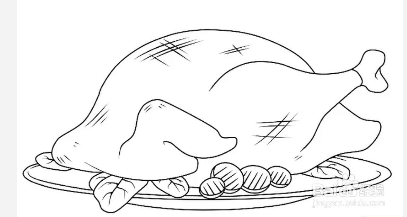 2种方法画卡通火鸡