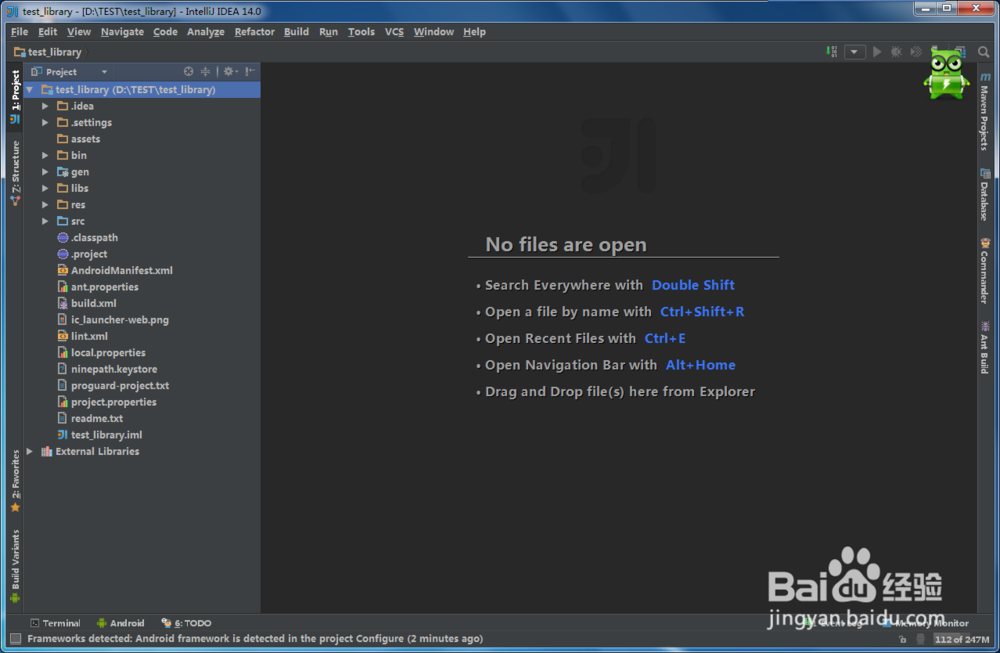 Android Sutido：[2]导入eclipse项目篇