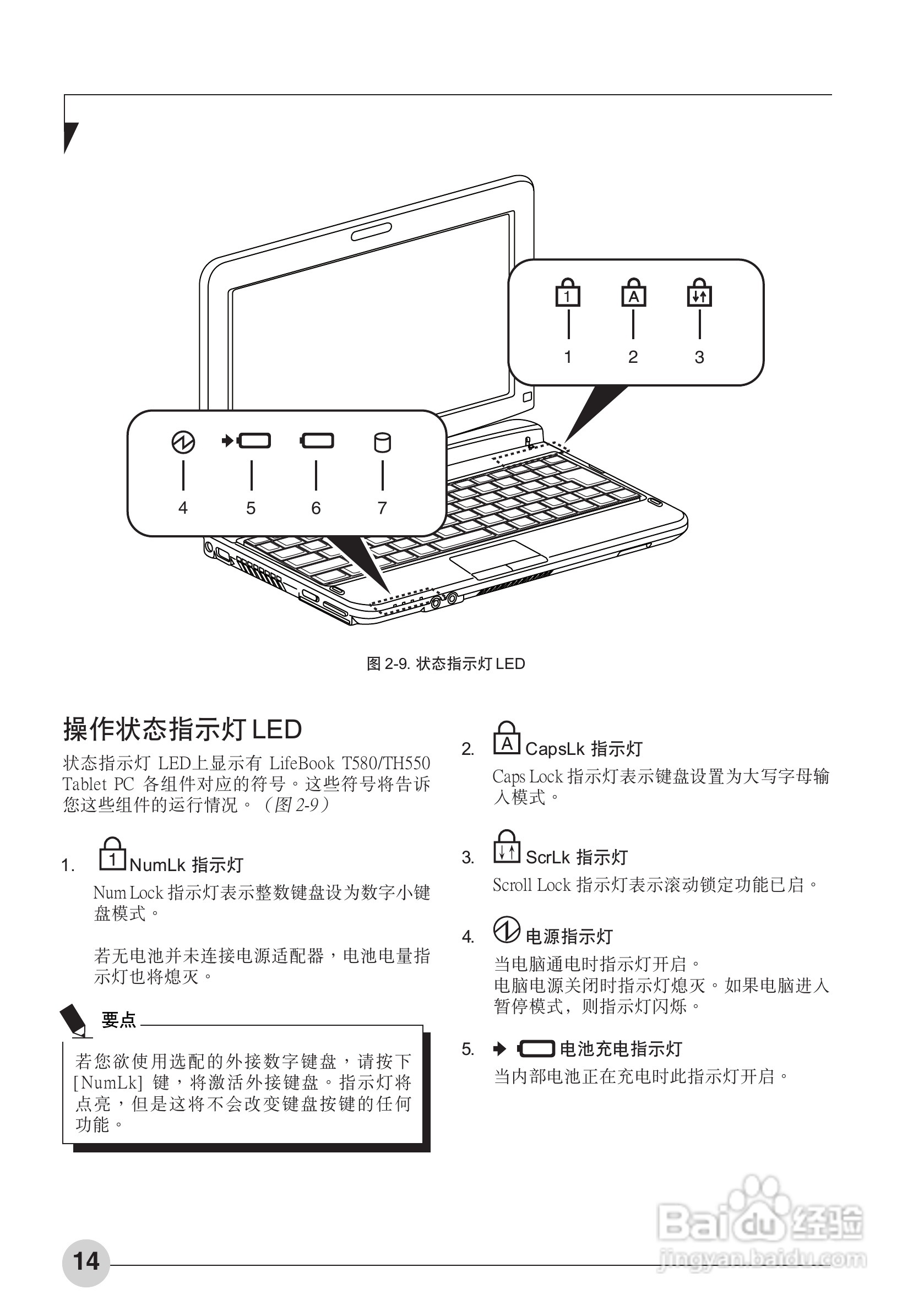 富士通Sparrow T580笔记本电脑使用说明书:[3]
