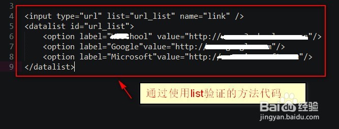 使用什么验证input域的模式