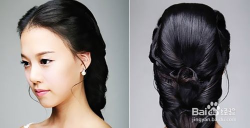 韩国新娘盘发发型