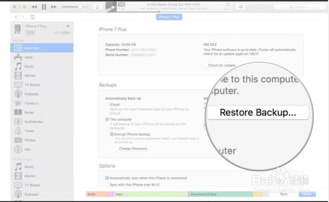 如何在macOS Mojave使用iTunes还原iPhone