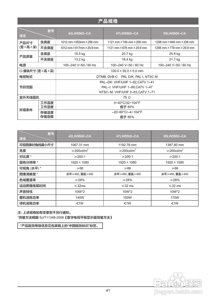 LG 55LW5500-CA液晶彩电使用说明书:[5]