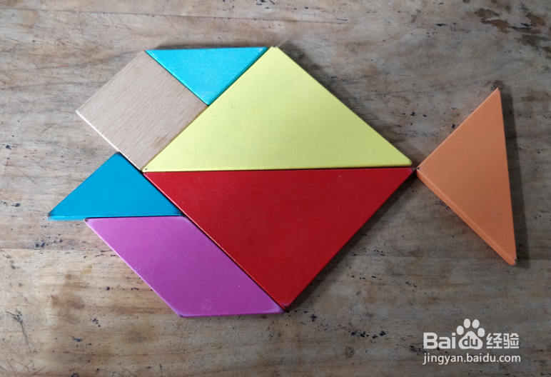 用七巧板怎样拼一条鲷鱼?