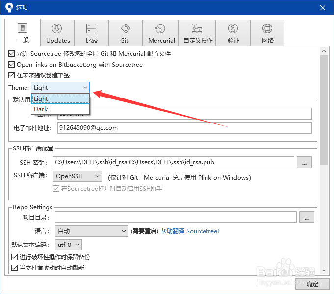 SourceTree设置Light主题