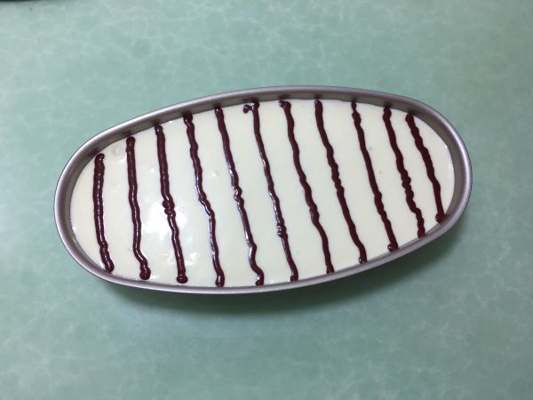 拉花轻乳酪蛋糕