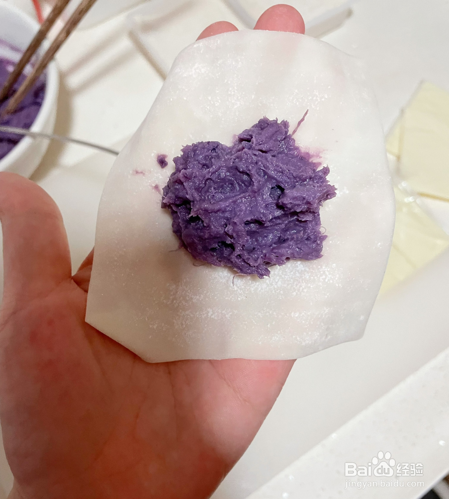 紫薯芝士流心饼的做法