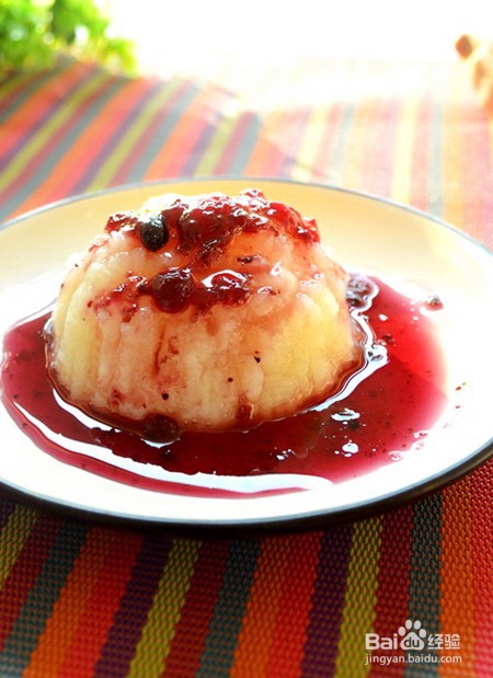 蓝莓山药的做法