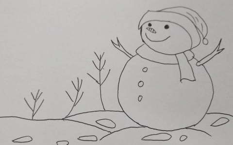 冬天里有什么东西可以用画画表达