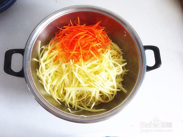 土豆丝炒胡萝卜