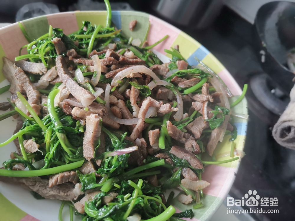 猪肉丝炒香菜