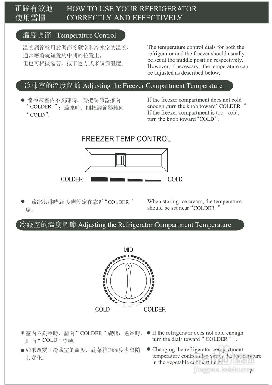 惠而浦WF258 MagiFresh 系列双门雪柜用户手册:[1]