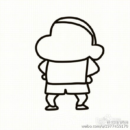 【简笔画蜡笔小新】