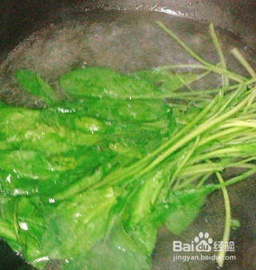 好吃的菠菜蛋烧