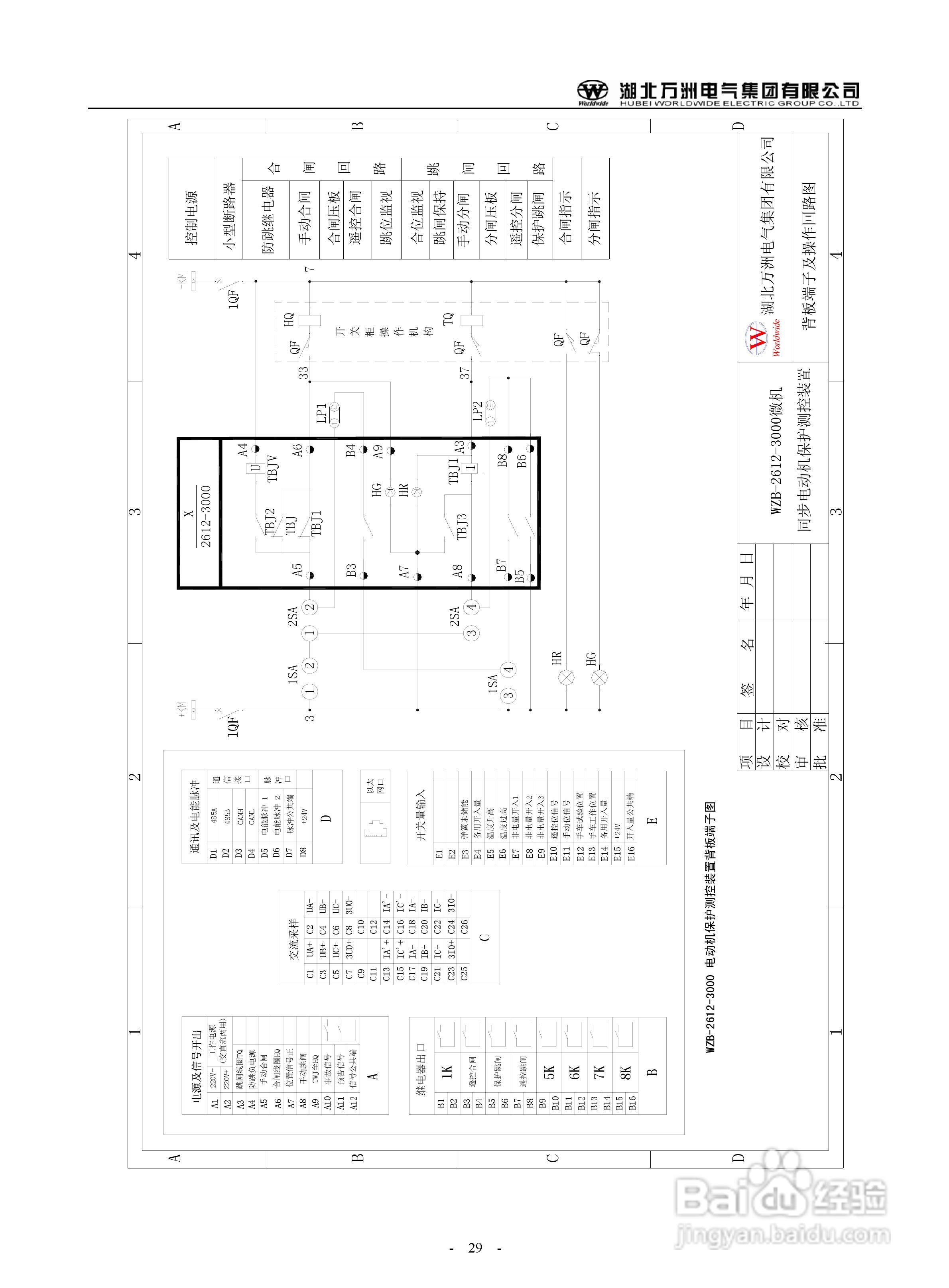 万洲WZB-2671A-3000微机母线绝缘监察保护装置使用说明:[3]