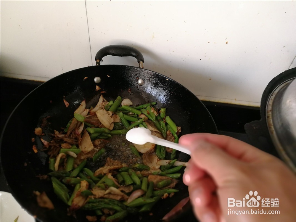 芦笋炒猪肉片