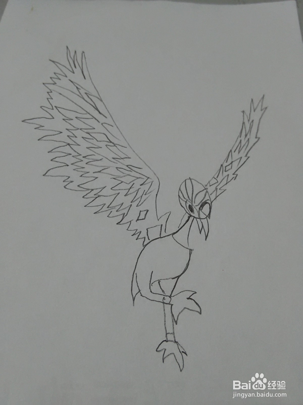 猪猪侠火焰鹤怎么画