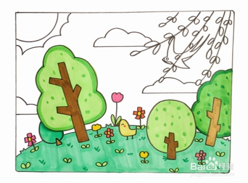 4开纸画什么画简单又漂亮