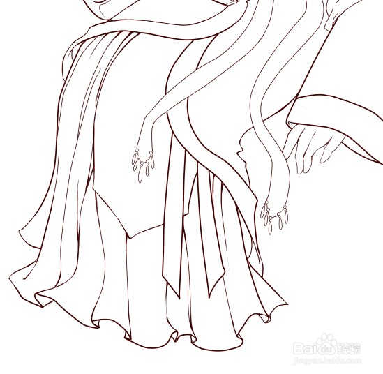 SAI绘画古装全过程 超详细