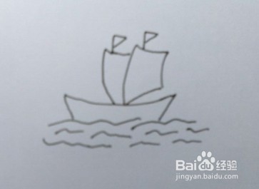 简笔画：帆船（亲子简笔画、儿童简笔画）