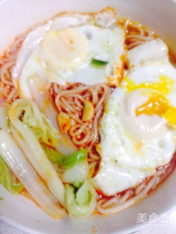 酸辣鸡蛋白菜米粉