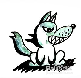 教小朋友画出凶狠的大灰狼