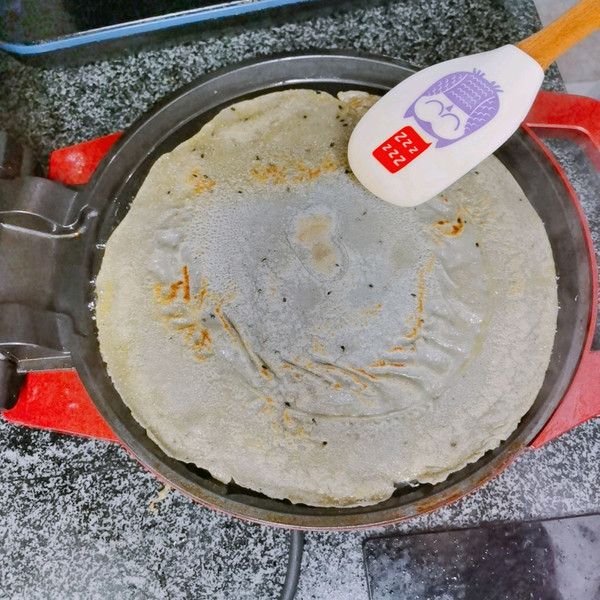 黑芝麻糊鸡蛋饼