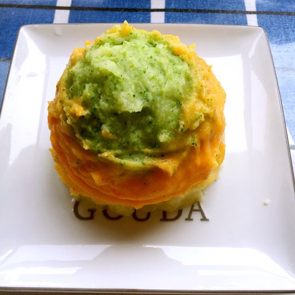 肉末时蔬缤纷土豆泥