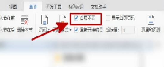 怎样使WORD文档第一页没有页码