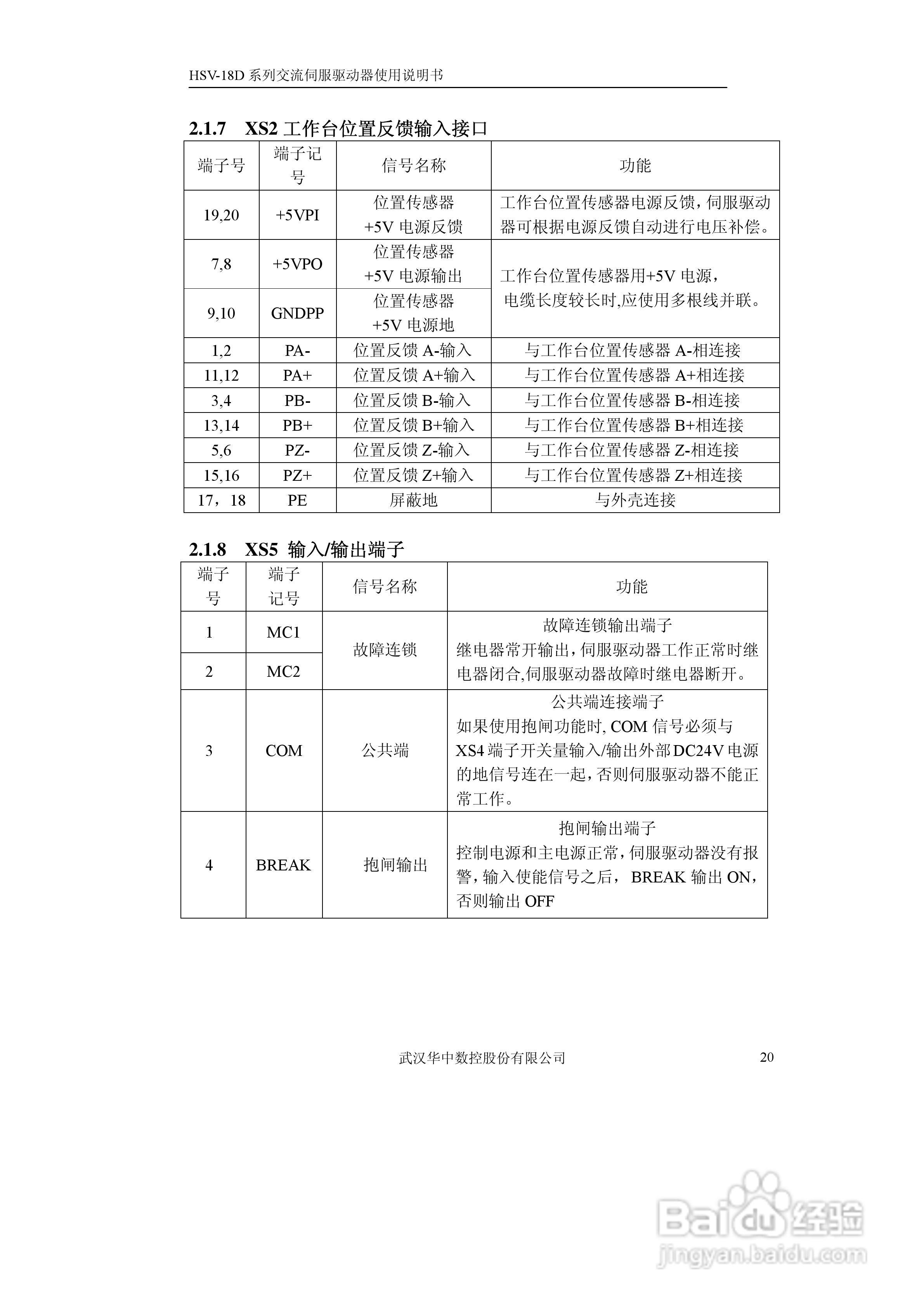 华中数控HVS-18D系列交流伺服驱动器使用说明书:[3]
