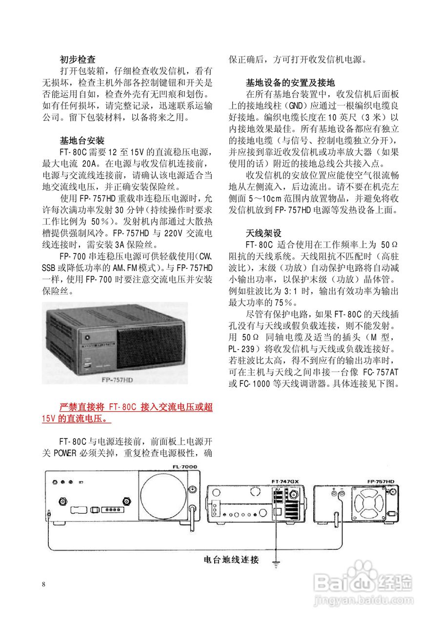 FT-80C全模式收发信机使用说明书:[1]