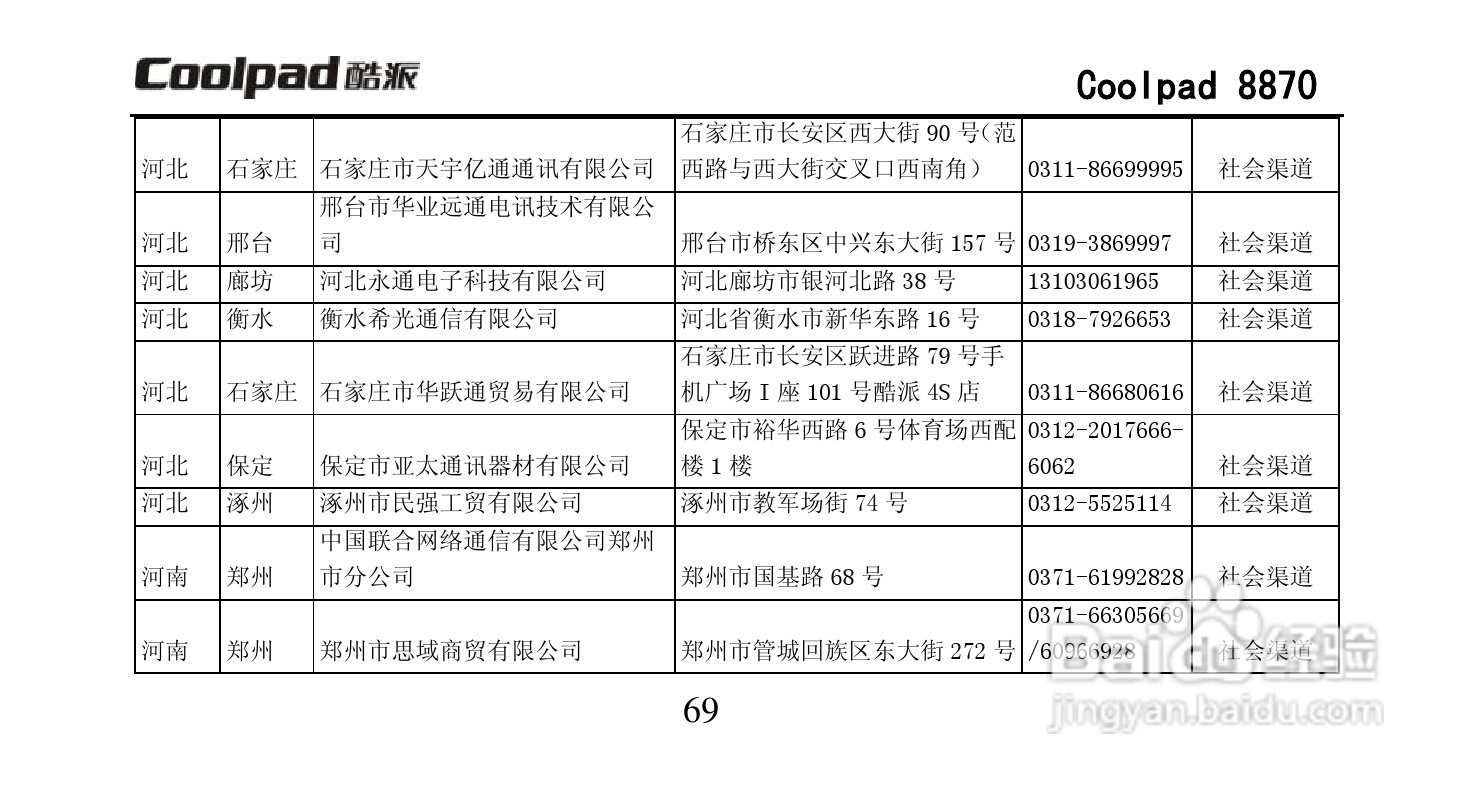 酷派Coolpad 8870手机说明书:[9]