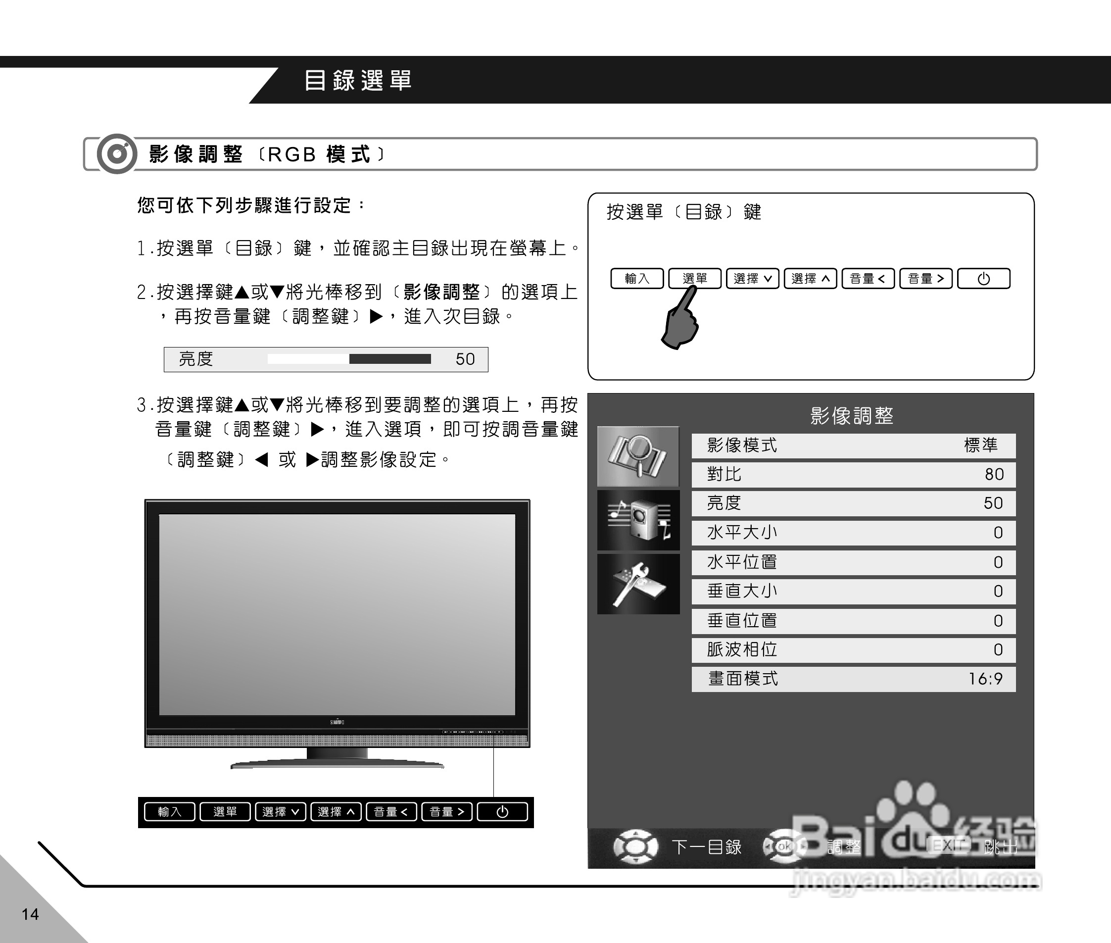 声宝LM-37HW512/42HW512型多媒体显示器说明书:[2]