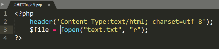 PHP教程 关闭打开的文件