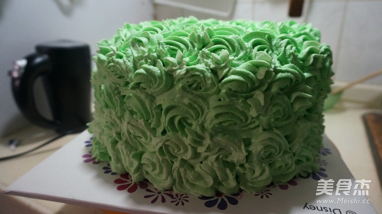 小清新奶油裱花蛋糕