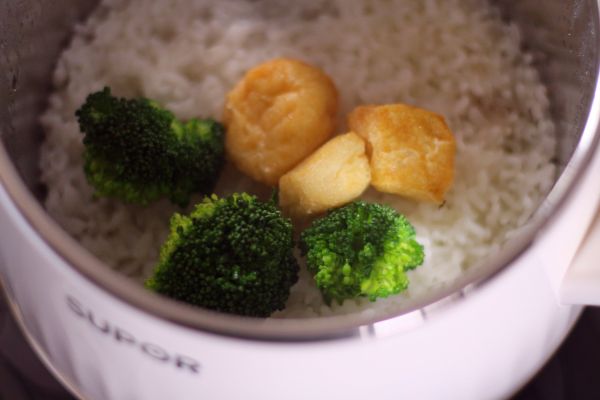 三文鱼肠煲仔饭