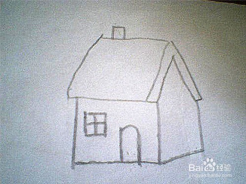 简笔画小房子的画法