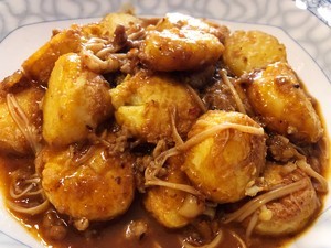 金针菇烧日本豆腐