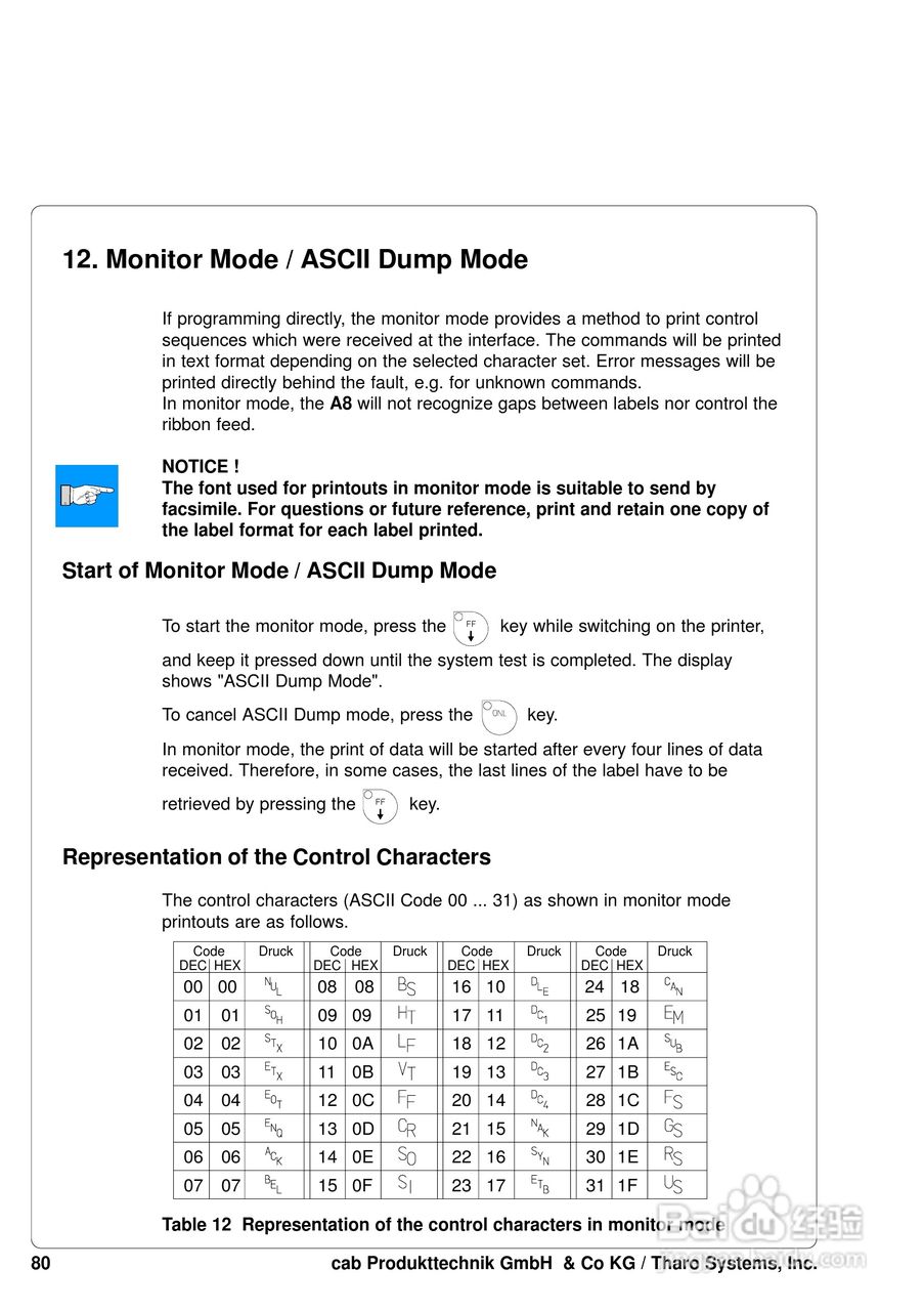 cab A8200打印机使用说明书:[8]