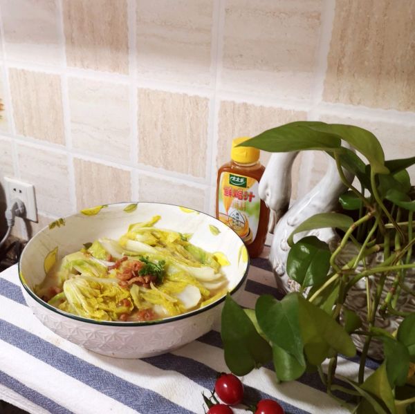 清炒海米娃娃汤菜